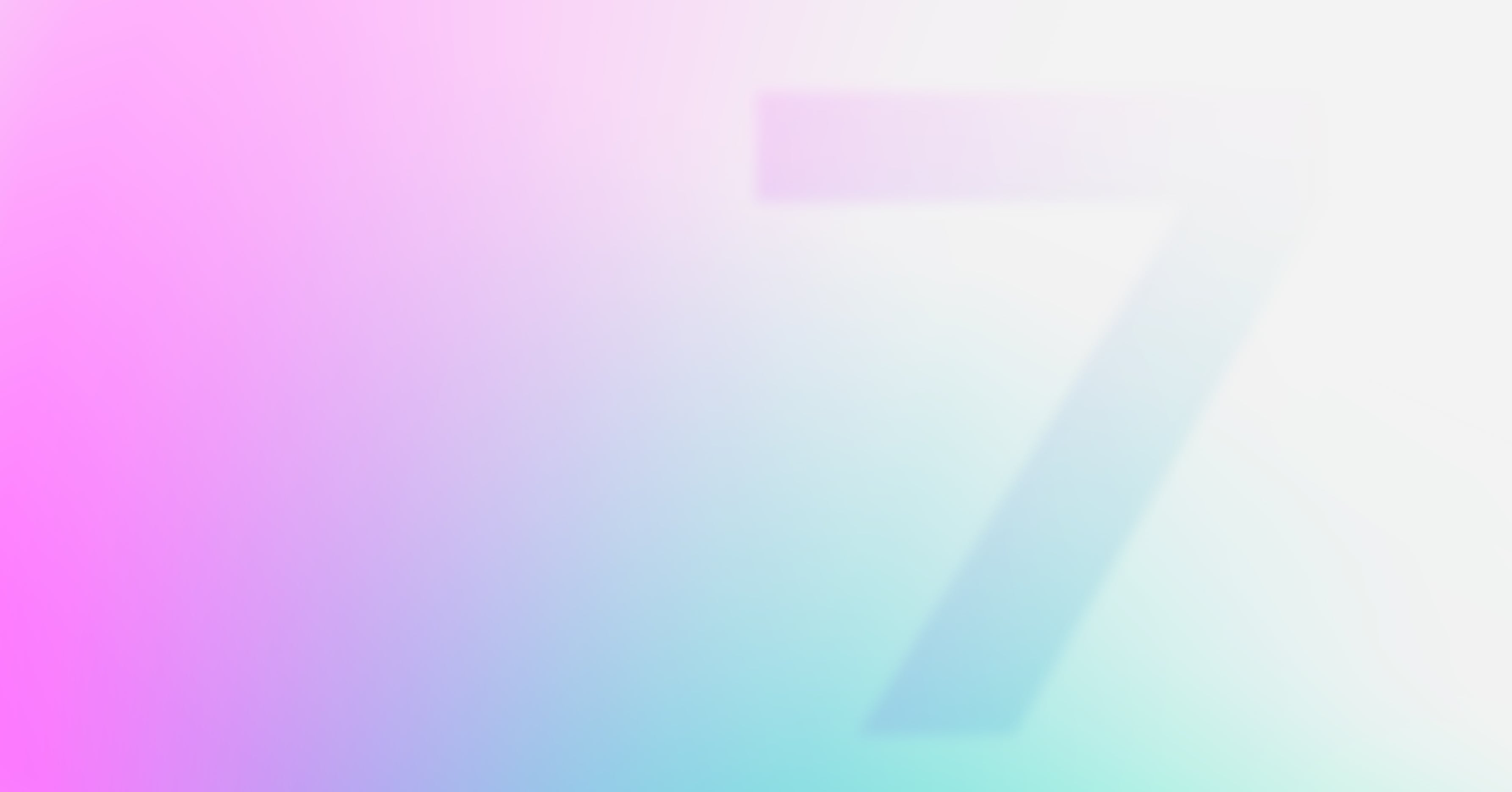 An abstract, soft gradient background transitioning from vibrant pink to teal and white, featuring a large, subtly faded number seven embedded in the design.